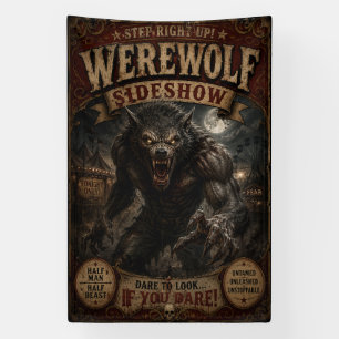 Werewolf Freak Show Sideshow Banner