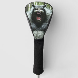 Werewolf golf club driver head cover
