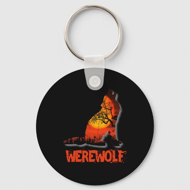 Werewolf Halloween    Keychain (Front)