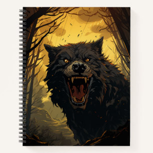 Werewolf Halloween Notebook