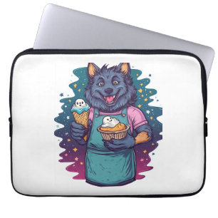 Werewolf Ice Cream Stand Laptop Sleeve