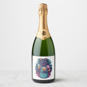 Werewolf Ice Cream Stand Sparkling Wine Label