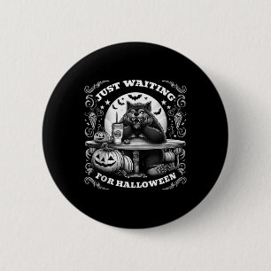 Werewolf Just Waiting For Halloween Spooky Scary N 2 Inch Round Button