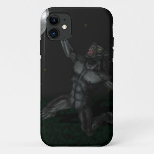 Werewolf Lycan Howling and Baying At The Moon iPhone 11 Case