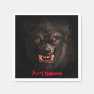 Werewolf (Lycanthropy) Halloween Paper Napkin