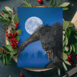 Werewolf Moon Lycanthrope halloween Postcard<br><div class="desc">This design may be personalized by choosing the customize further option to add text. Contact me at colorflowcreations@gmail.com if you with to have this design on another product. Purchase my original abstract acrylic painting for sale at www.etsy.com/shop/colorflowart. See more of my creations or follow me at www.facebook.com/colorflowcreations, www.instagram.com/colorflowcreations, www.twitter.com/colorflowart, and...</div>