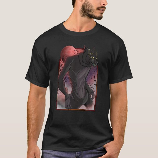 Werewolf Mythical Creature Wolfman Cryptid Folklor T-Shirt (Front)