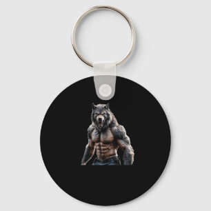 Werewolf Proof That Size Does Sticker Keychain