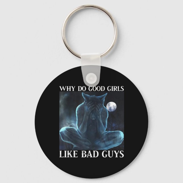 Werewolf Ripping Meme Alpha Wolf Werewolf Me Keychain (Front)