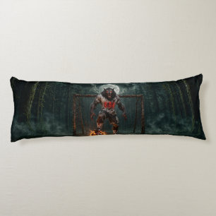 Werewolf Soccer Player Halloween Horror Art Body Pillow