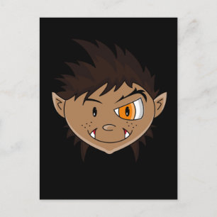 Werewolf Teen Terror Postcard