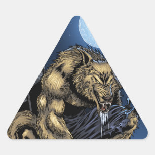 Werewolf Triangle Sticker