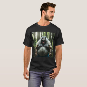 Werewolf Who Ate The Whole Village black T-shirt
