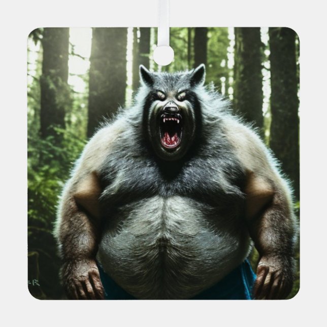 Werewolf Who Ate The Whole Village metal ornament (Front)