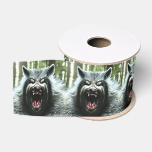 Werewolf Who Ate The Whole Village ribbon spool Grosgrain Ribbon