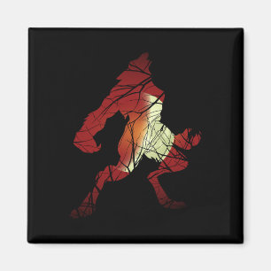 Werewolf Wolf Moon Werewolf Silhouette Halloween C Magnet