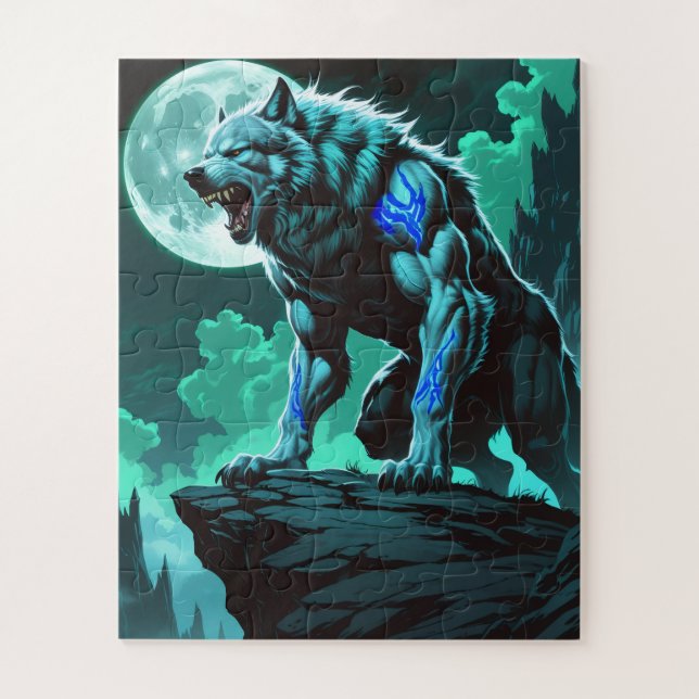 Werewolf - Wolf Themed  Jigsaw Puzzle (Vertical)
