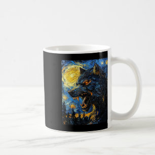 Werewolf Wolf Wolves - Van Gogh Style – Starry Nig Coffee Mug