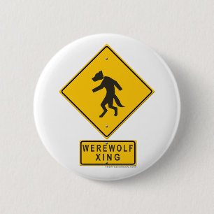 Werewolf XING 2 Inch Round Button