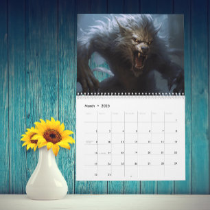 Werewolves Wolf Lycan Animal  Calendar