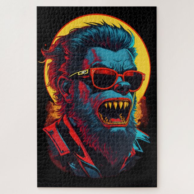 Werewolves Zombie Jigsaw Puzzle (Vertical)