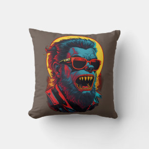 Werewolves Zombie Throw Pillow