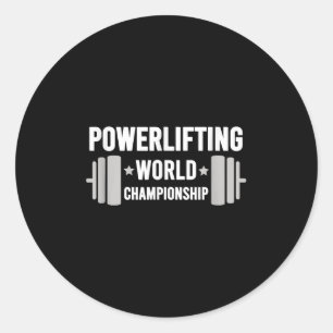Werlifter Motivational Gym Werlifting World Chamon Classic Round Sticker