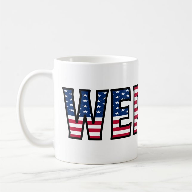 Werner Nom Prénom USA styled Tasse Café (Gauche)