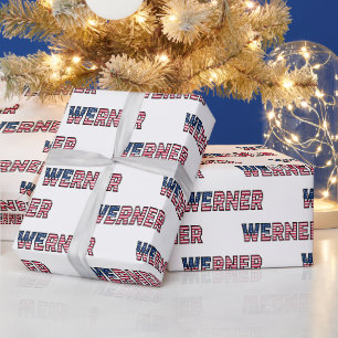Werner prénom nom USA papier cadeau US