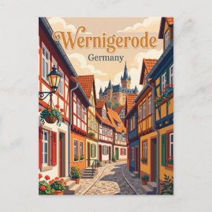Wernigerode, Germany, alley Germany Postcard