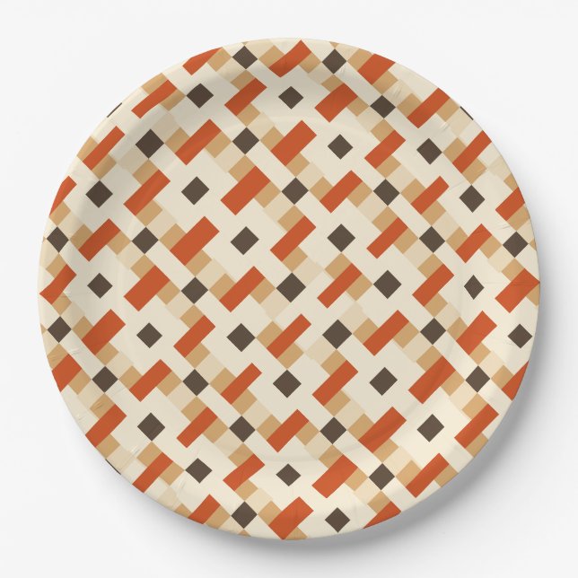 Werona Viveke Brown Paper Plate (Front)
