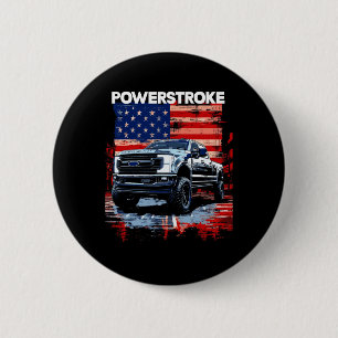 Werstroke Single Cab Truck American Flag New Body 2 Inch Round Button