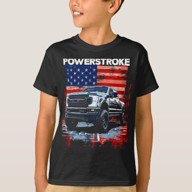 Werstroke Single Cab Truck American Flag New Body  T-Shirt (Front)