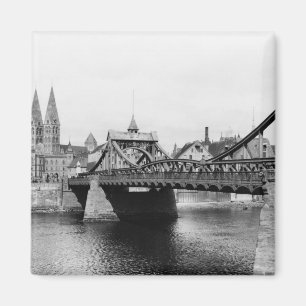 Weser Bridge, Bremen, c.1910 Magnet