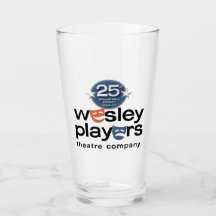 Wesley Players 25th Anniversary Glass