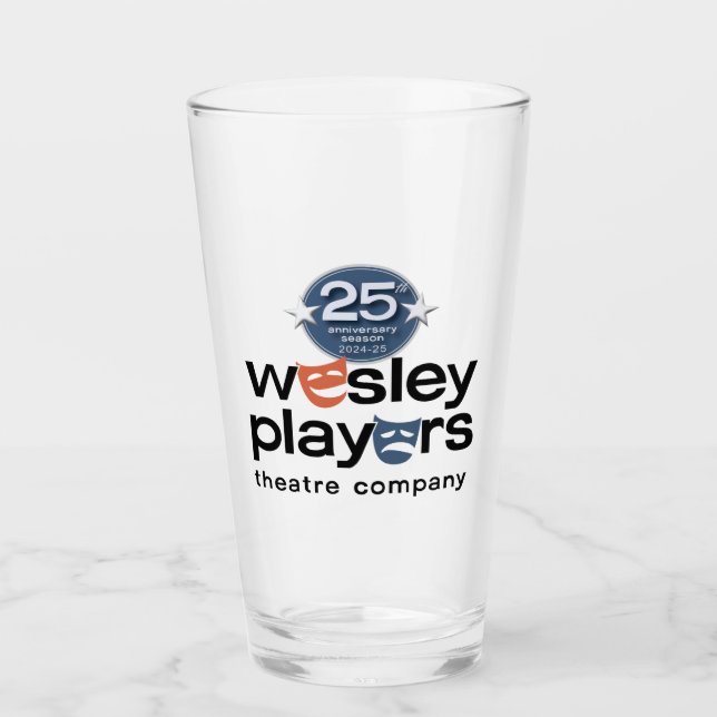 Wesley Players 25th Anniversary Glass (Front)