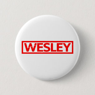 Wesley Stamp 2 Inch Round Button