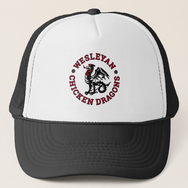 Wesleyan Chicken Dragons Trucker Hat (Front)