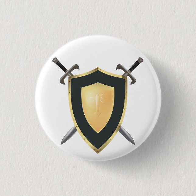 Wesnoth shield & crossed swords logo buttons (Front)