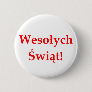 Wesolych Swiat 2 Inch Round Button