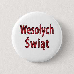 Wesolych Swiat 2 Inch Round Button