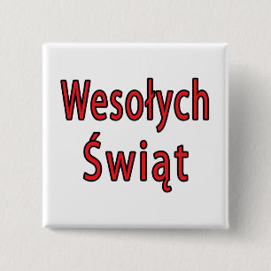 Wesolych Swiat 2 Inch Square Button