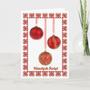 Wesolych Swiat - carte de Joyeux Noël