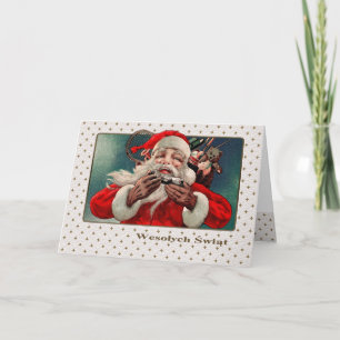 Wesołych Świąt. Carte de Noël en polonais