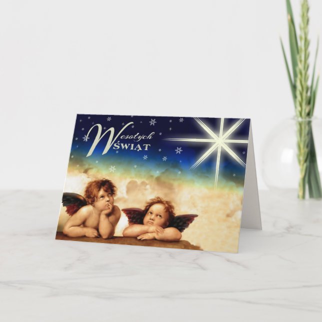 Wesołych Świąt. Carte de Noël en polonais (Devant)