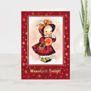 Wesołych Świąt. Carte de Noël en polonais