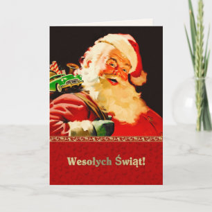 Wesołych Świąt. Carte de Noël en polonais