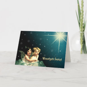 Wesołych Świąt. Carte de Noël en polonais