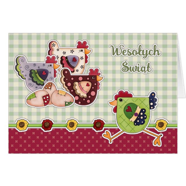 Wesołych Świąt. Carte de Pâques en polonais (Devant horizontal)