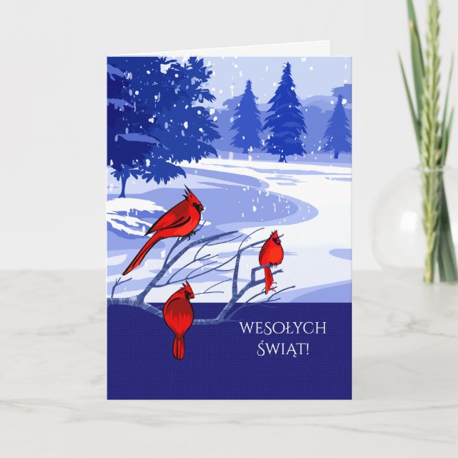 Wesołych Świąt. Cartes de Noël en polonais (Devant)